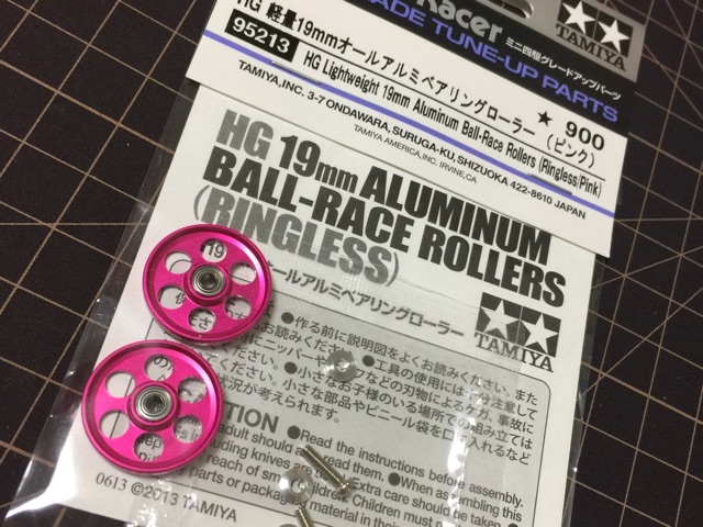 HG 19㎜ ALUMINUM BALL-RACE ROLLERS(PINK)