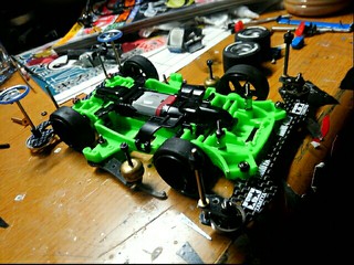 蛍光緑で作り直し(´へωへ`)