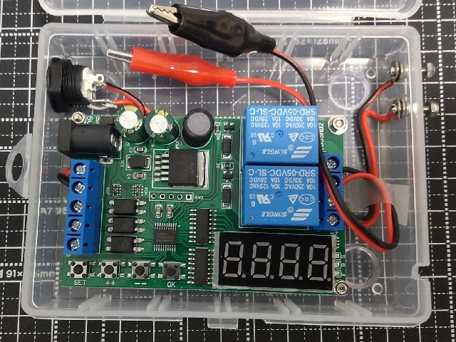 モーター慣らし用自動正転⇔逆転タイマー (モーター電源は外部)