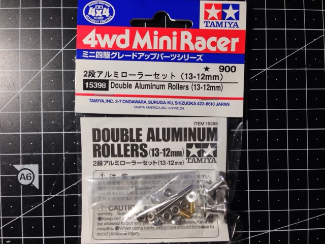 15398 Double Aluminum Rollers (13-12mm)