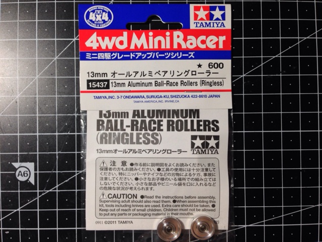 15437 13mm Aluminum Ball-Race Rollers