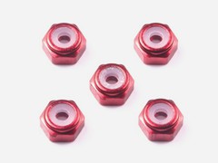 GP.493 2mmアルミロックナット （レッド5個）