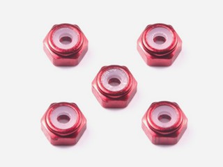 GP.493 2mmアルミロックナット （レッド5個）